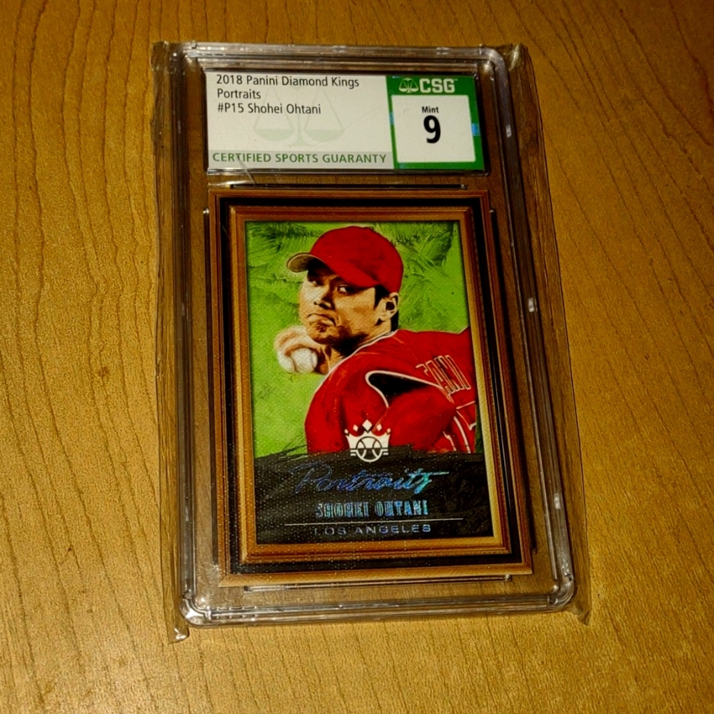 2018 panini Diamond kings p#15 Shohei ohtani CSG mint 9